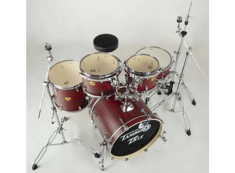 Tamburo TB T5LXP20WGRD Trommesett WRAP/PVC red wood, 20" bass drum 