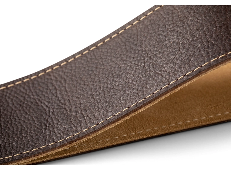 Taylor Strap, Chocolate Brown Leather Suede Back, 2.5" 