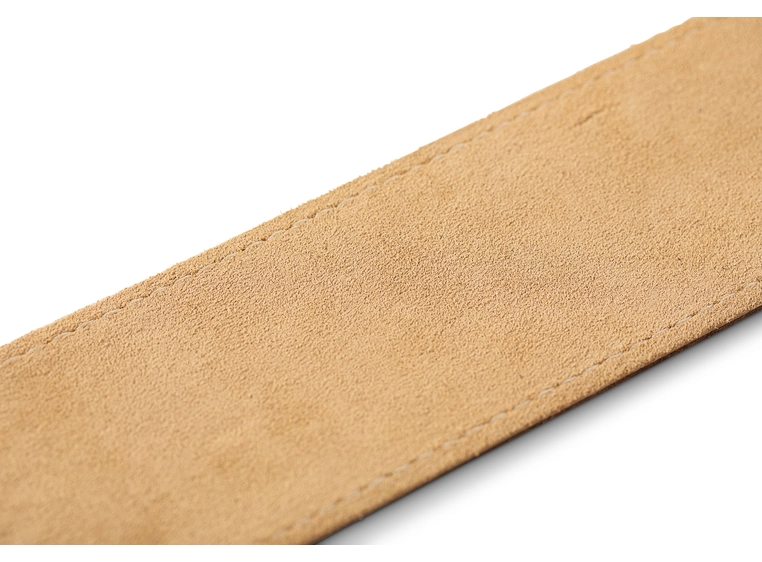 Taylor Strap, Chocolate Brown Leather Suede Back, 2.5" 