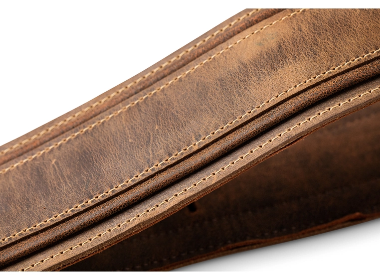 Taylor Wings Strap, Dark Brown Leather 3" 