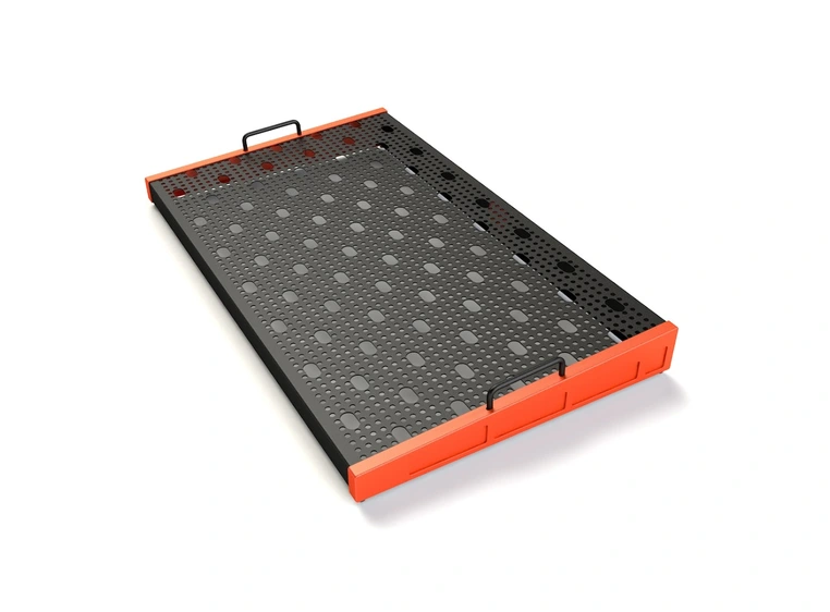 Temple Audio Design TRIO Pedalbrett (42 x 71 cm) - Temple Red 