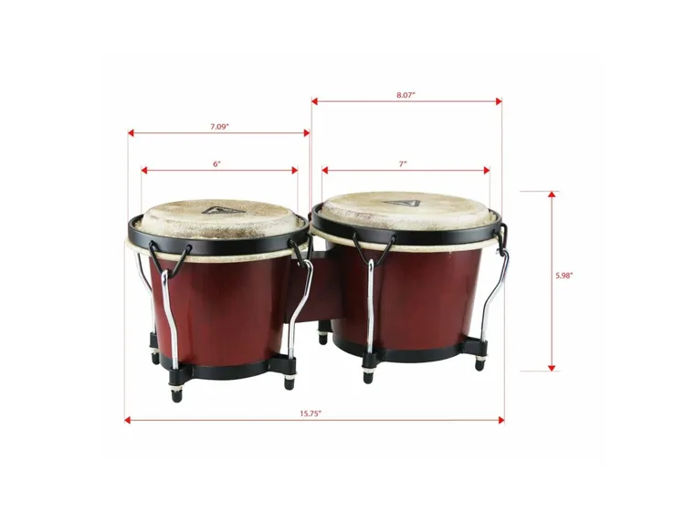Tycoon 6" & 7" Ritmo Bongos - Mahogany 