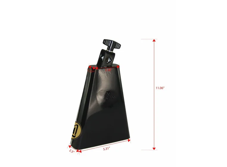 Tycoon Black Powder-Coated Timbale Mambo Bell 