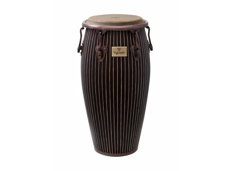 Tycoon Master Hand-Crafted Pinstripe Series Conga (11.75") with Single Stand 