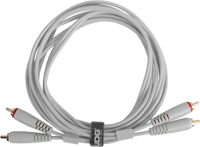 UDG Gear Lydkabel 2x RCA - 2x RCA White 1,5m 