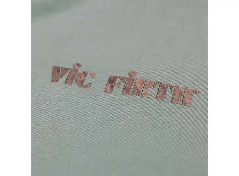 Vic Firth Sage Woodgreen T-Shirt. L T-shirt, Large, Limited edition 