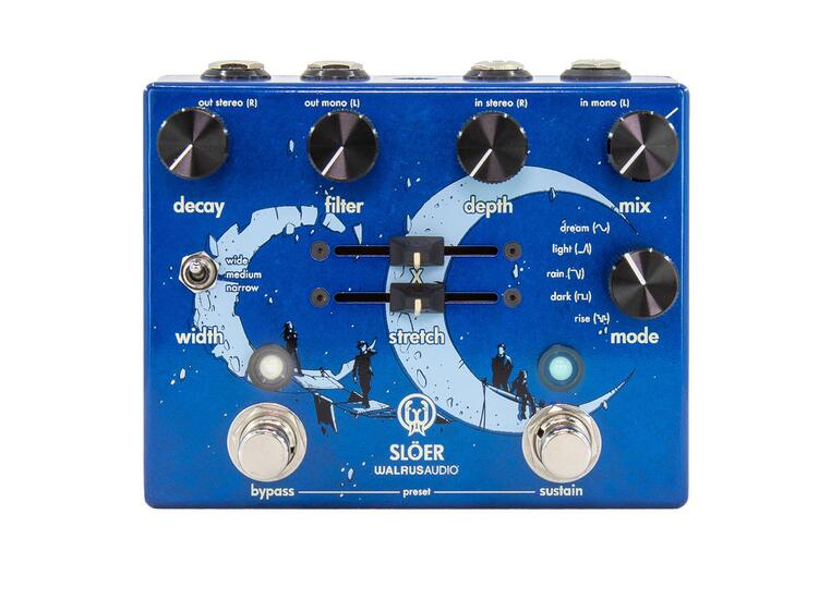 Walrus Audio Sloer Blue Stereo Ambient Reverb Blue