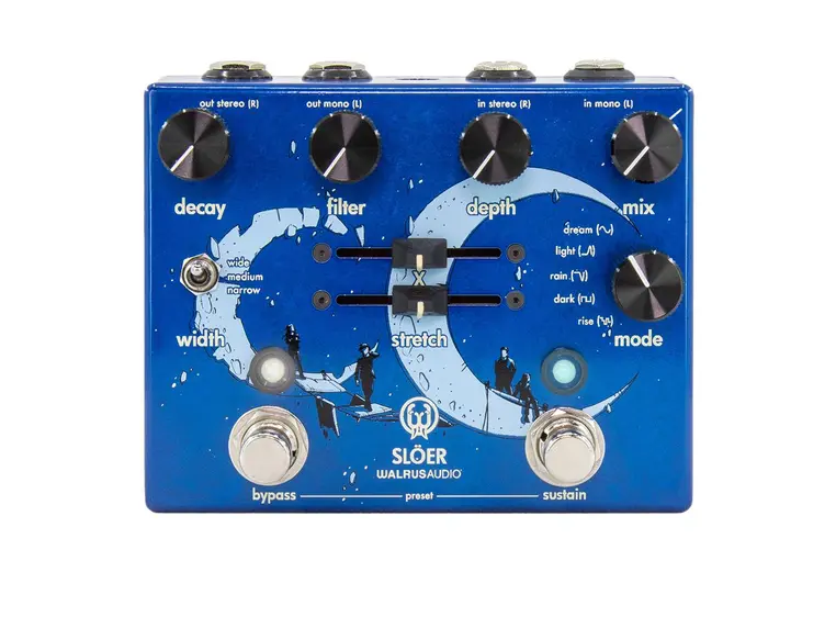 Walrus Audio Slöer Blue Stereo Ambient Reverb Blue 