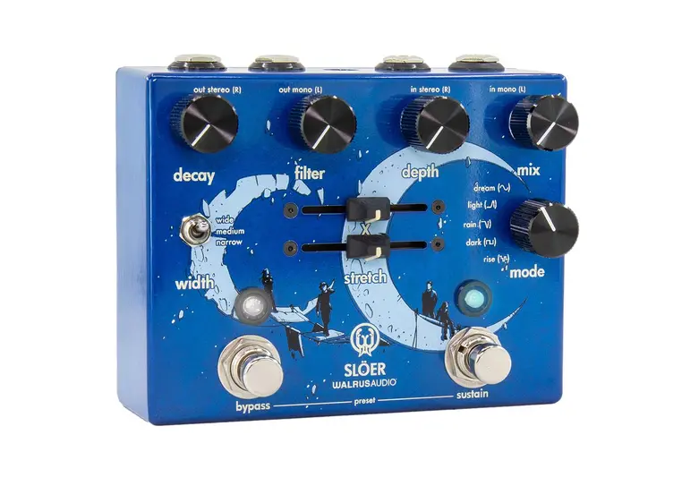 Walrus Audio Slöer Blue Stereo Ambient Reverb Blue 