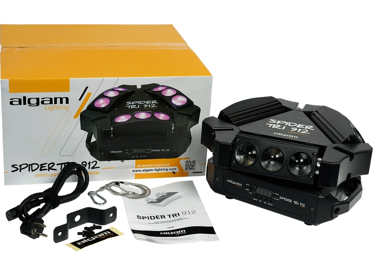 Algam Lighting SPIDER TRI 912 9x12W Beam motorized mini-bars 