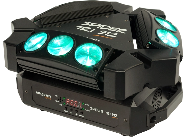 Algam Lighting SPIDER TRI 912 9x12W Beam motorized mini-bars 
