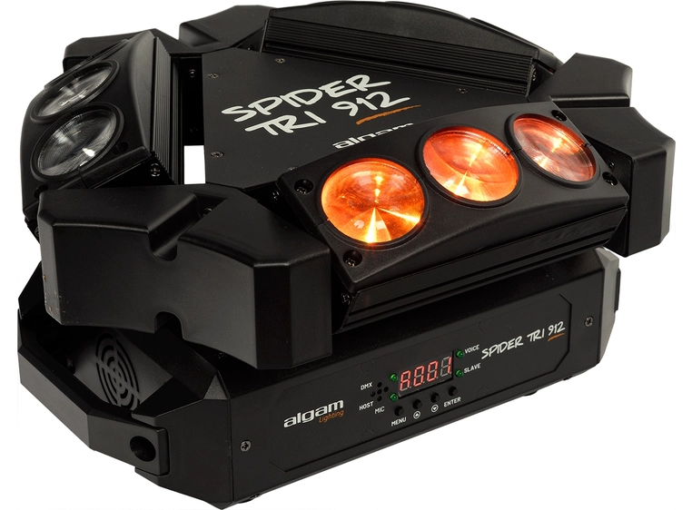 Algam Lighting SPIDER TRI 912 9x12W Beam motorized mini-bars 