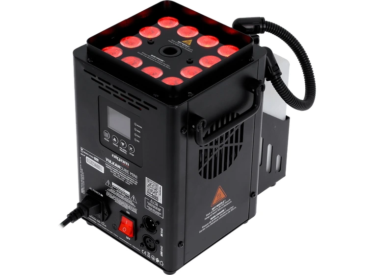 Algam Lighting Vulkan Cube Mini Kompakt vertikal LED Røykmaskin 