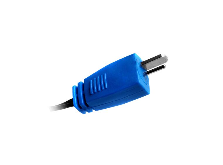 CIOKS 7050 Type 7 - 2 pin DIN2 plug I-form, 50cm (blue)