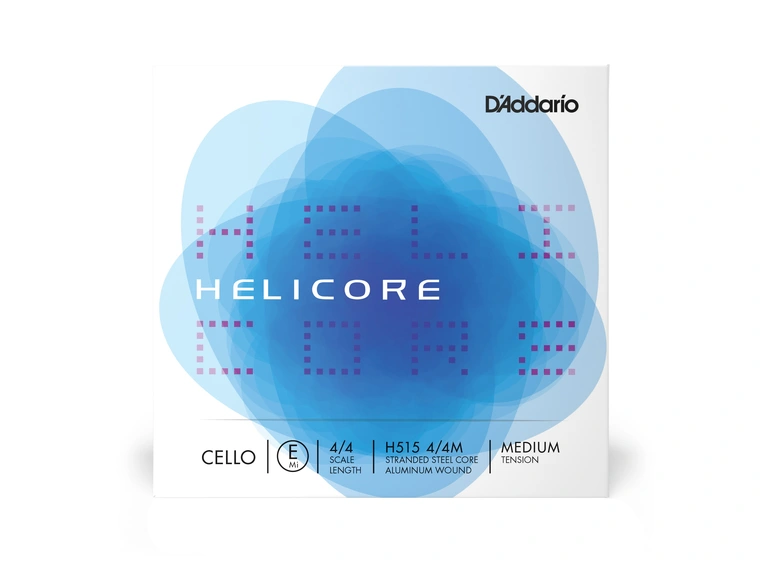 D'Addario H515 4/4M Helicore Cello HIGH E 4/4 Medium Tension 