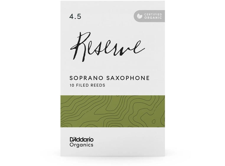 D'Addario Woodwinds ODIR1045 10-pakning Org. Reserve Sopran-sax 4.5 