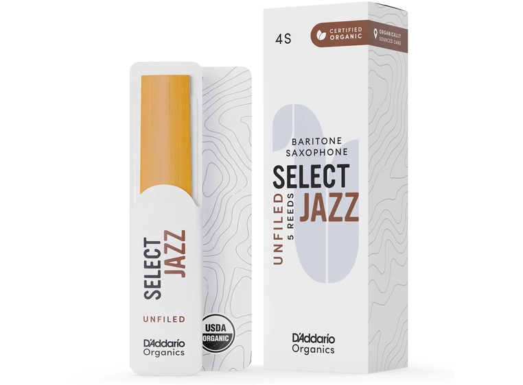 D'Addario Woodwinds ORRS05BSX4S 5-pk 4S Org. Select Jazz Un-Filed Baritone-sax 