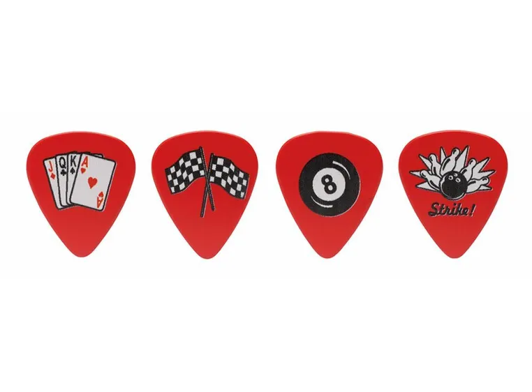 D'Andrea Cool Plecs 351 Rockabilly 0,71 Medium, Assortert plekter 12-pakning 