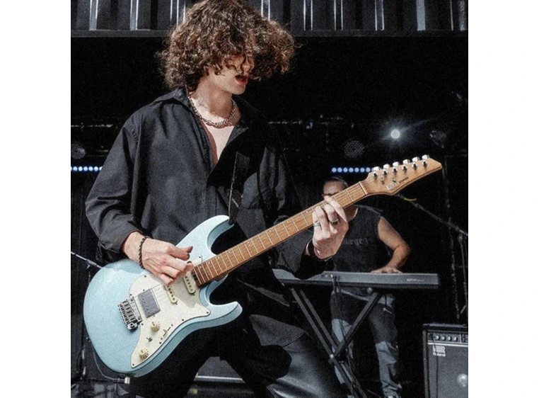 Donner DST-550 el-gitar metallic blue 