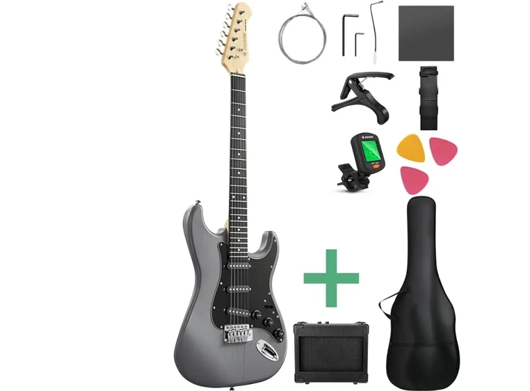 Donner DST-80 el-gitar pakke matton black 