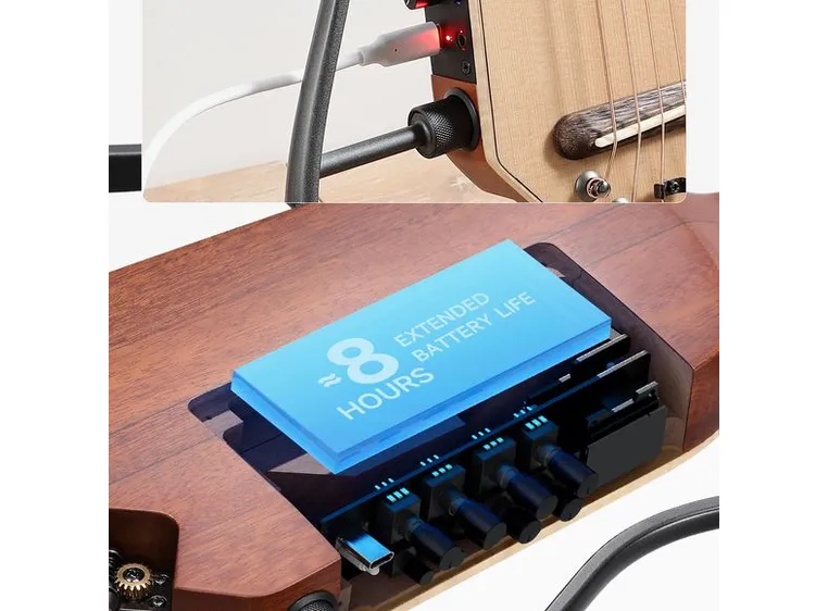 Donner HUSH-I PRO silent gitar nature 