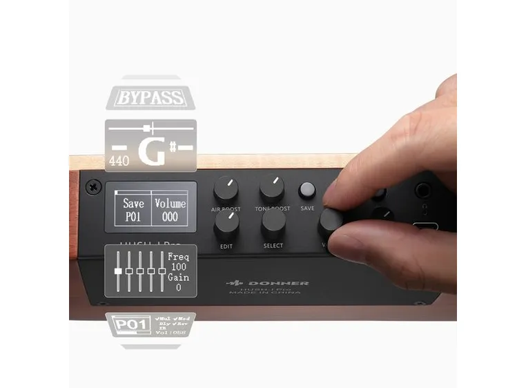 Donner HUSH-I PRO silent gitar nature 