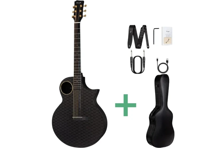 Enya X4 Pro stålstrengsgitar black 