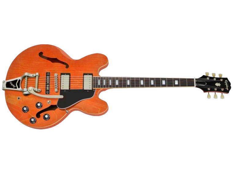Epiphone Exclusive ES-335 Bigsby Watermelon Red Incl. Premium Gig Bag 