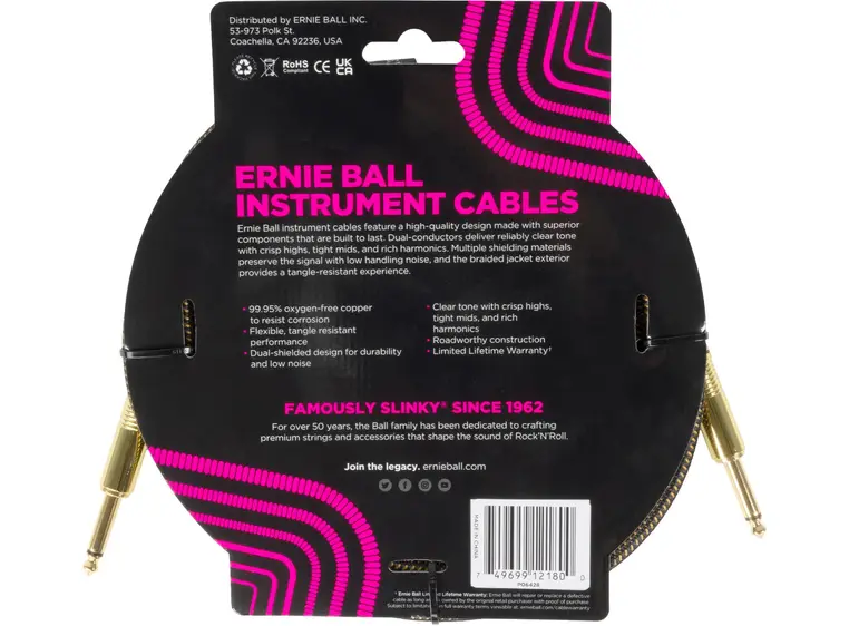 Ernie Ball 6428 Pay Dirt 3m/10ft Instrumentkabel 