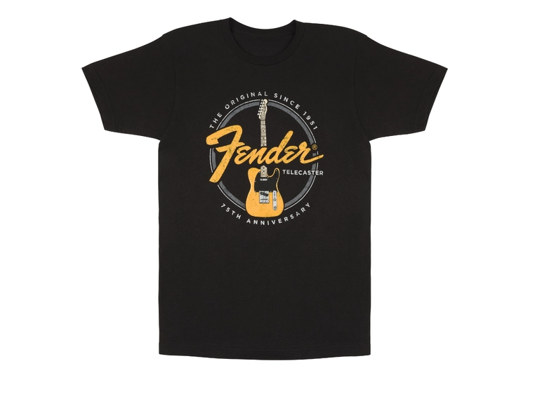 Fender Telecaster 75th Tele Tee XXL, Vintage Black 
