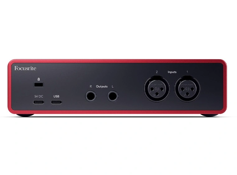Focusrite Scarlett 2i2 Gen4 USB-lydkort, 2 inn/2 ut 