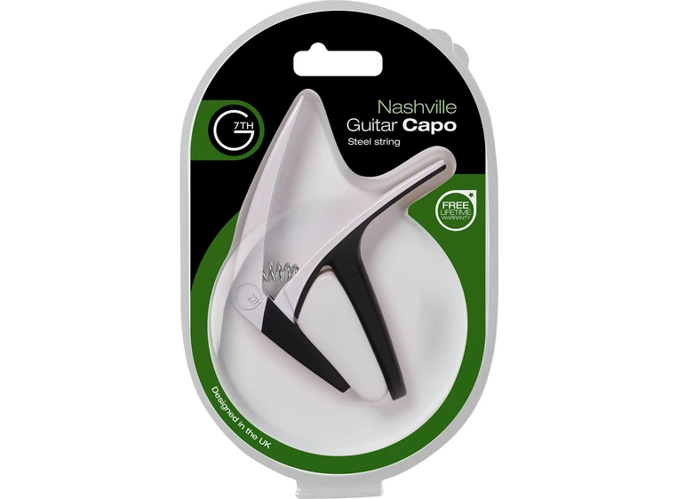 G7th Nashville Capo 6-strengs White 