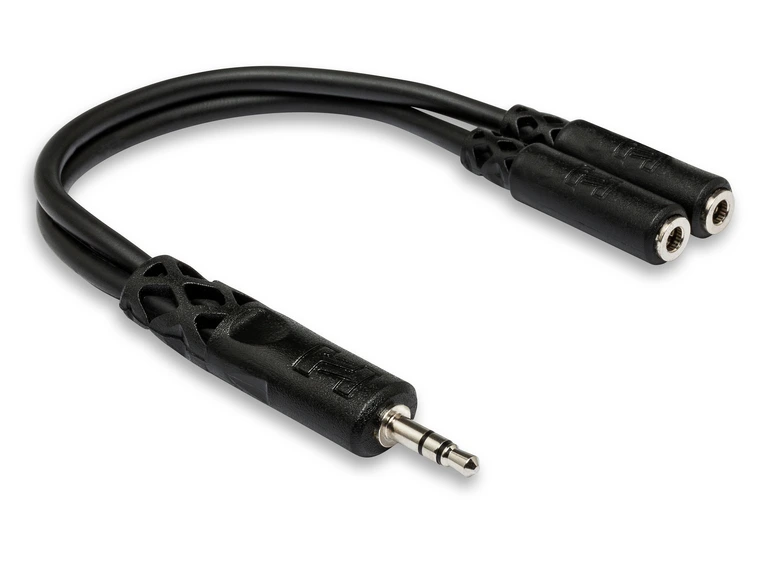 Hosa YMM232 Y-kabel MiniJSt/2xMiniJFSt. Hodetelefonsplitter 