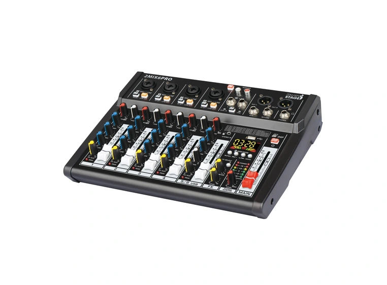 Italian Stage IS 2MIX6PRO Lydmikser * 6ch, med effekter og BT *Kunderetur 