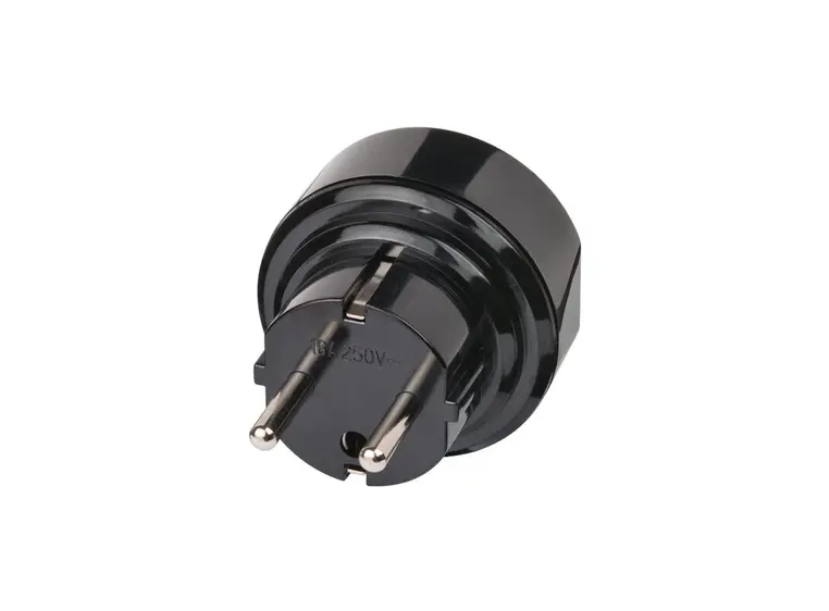 KAGU adapter fra UK til Schuko, 13A Sort 