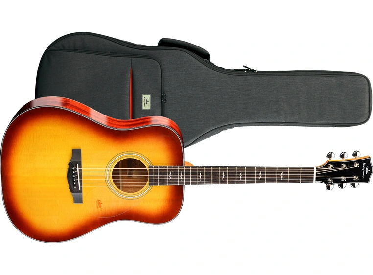 Kepma Guitars Solid Top F1 Cherry Burst Dreadnought Ak.gitar 