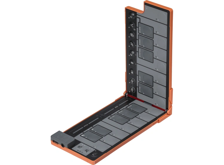 Korg nanoKEY Fold MIDI-keyboard Lava Orange 