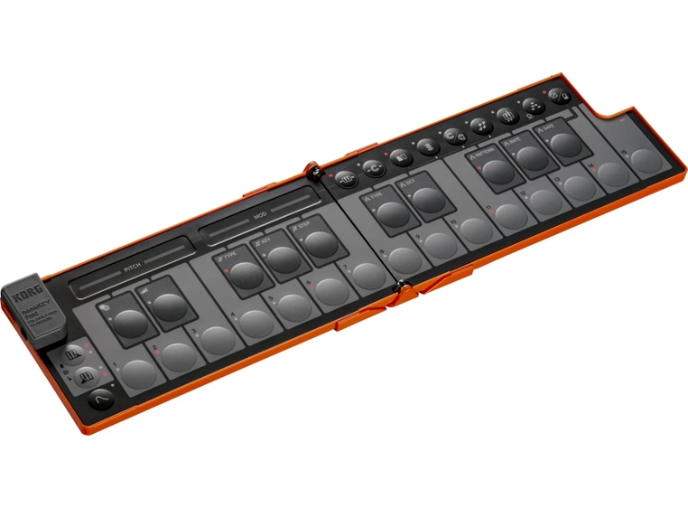 Korg nanoKEY Fold MIDI-keyboard Lava Orange 