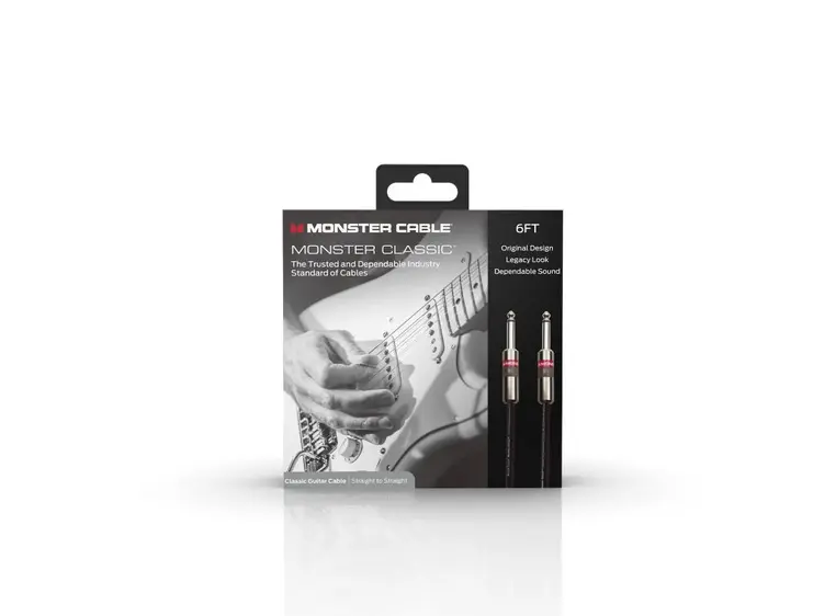 Monster Classic 6 ft. straight 1/4" plugs (600645) 