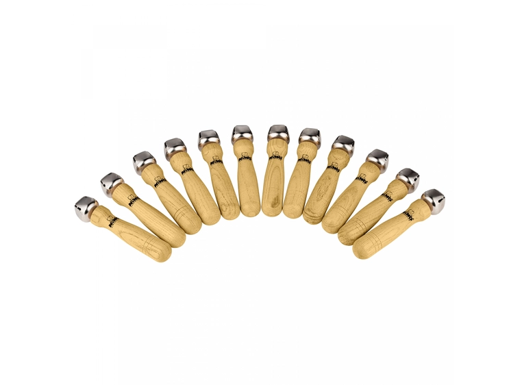 NINO PERCUSSION NINOSET960 Bell Stick Set, 12 pcs 