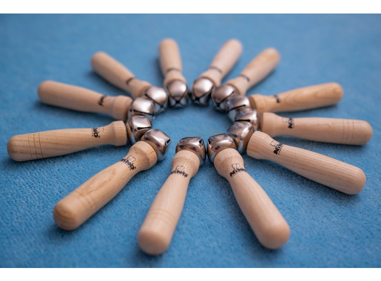 NINO PERCUSSION NINOSET960 Bell Stick Set, 12 pcs 