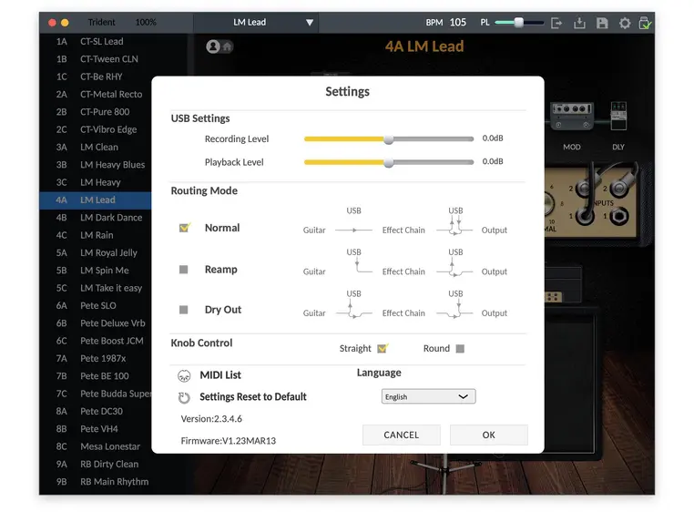 Nux Trident NME-5 Gitarprosessor 