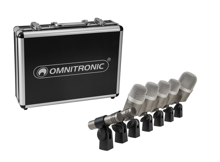 Omnitronic MIC 77-7LMH MK2 Mikrofonsett For trommer 