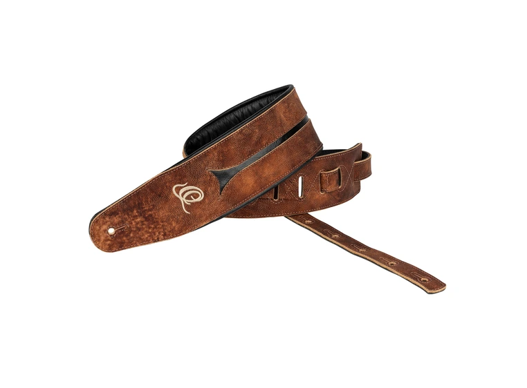 Ortega OSBS-1 Bass Leather Strap Chestnut tree 