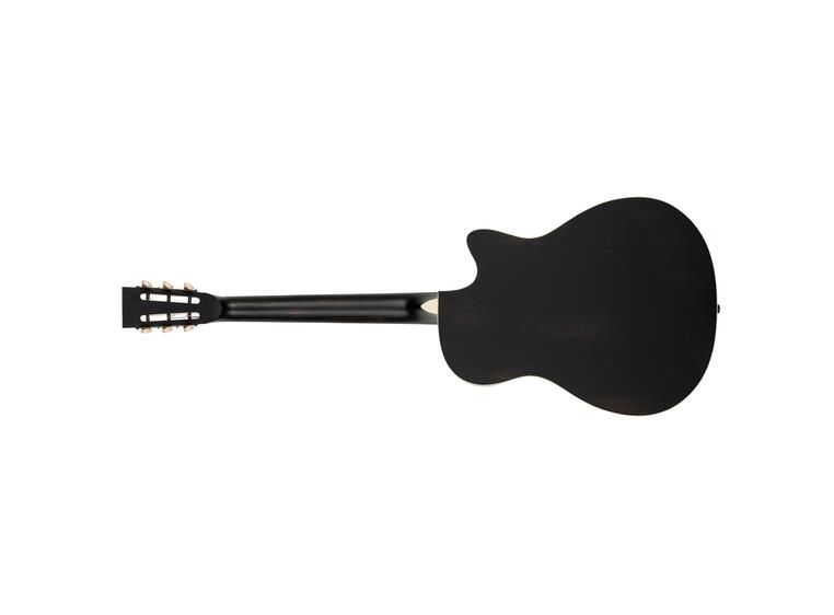 Ortega RRG40CE-DBK-L Resonator Guitar Distressed satin black, Left-handed