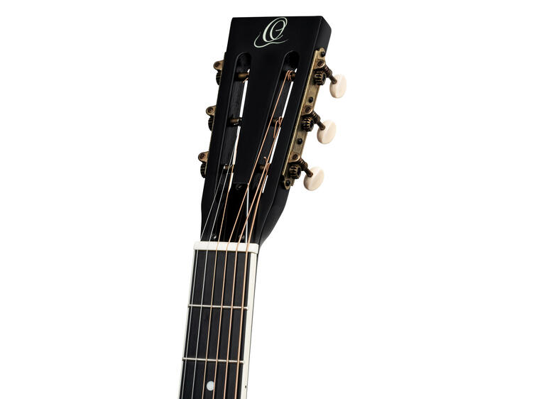 Ortega RRG40CE-DBK-L Resonator Guitar Distressed satin black, Left-handed