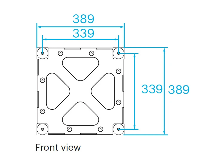 PROLYTE BOX-40V Boxcorner HD Platehjørne, Alu, U/Koblinger 