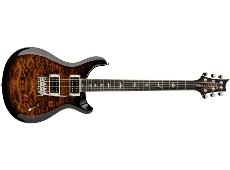 PRS SE Custom 24 Quilt Black Gold Burst 