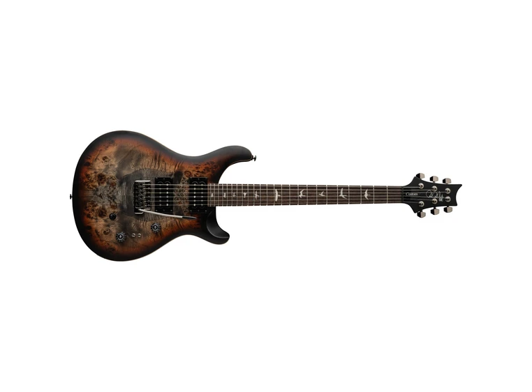 PRS SE Exotic CU24-08 Poplar Burl Charcoal Cherry Midnight B. 