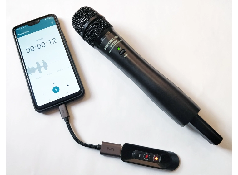 Proel U24H 2 4GHZ USB Trådløst system m/ håndholdt mic 